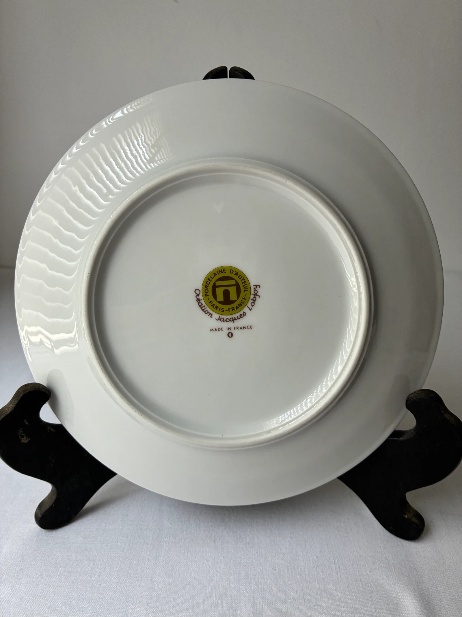 Vintage Art Deco Bugatti porcelain plate – Jacques Lobjoy France – photo 4